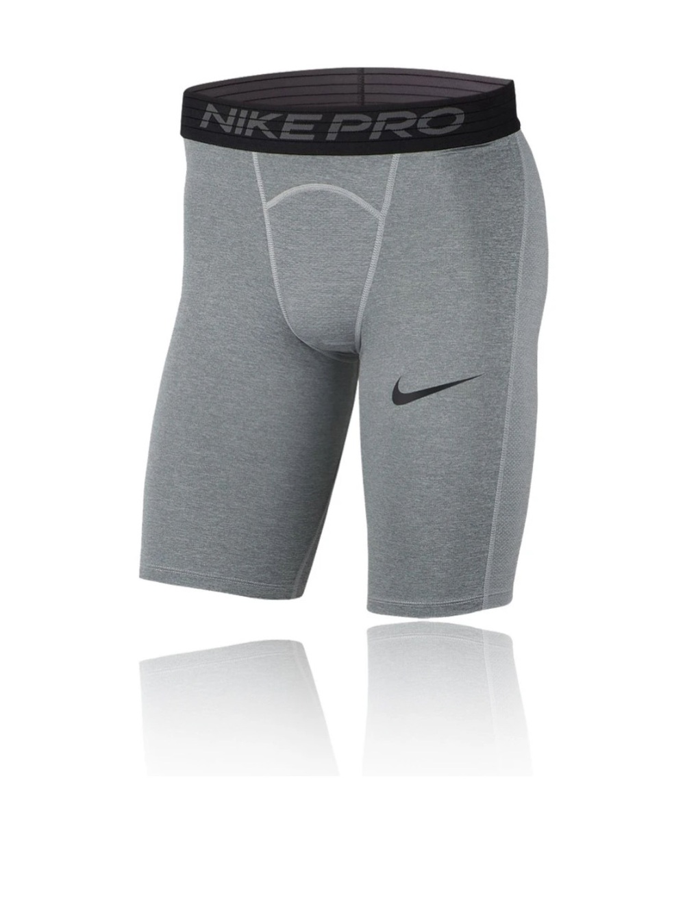 Nike Pro Men's Long Sport Shorts Tight Training Shorts Gray and Black Size 2XL